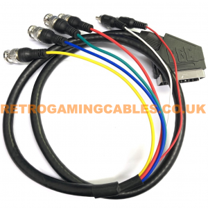 1.8M A/V TV Video Scart RGB Cable Gaming 21 pin euro scart plug cord wire