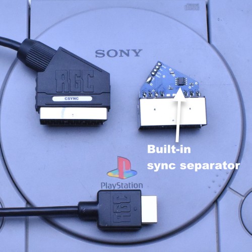 Sony Playstation 1 PS1 PSX RGB SCART cable PACKAPUNCH