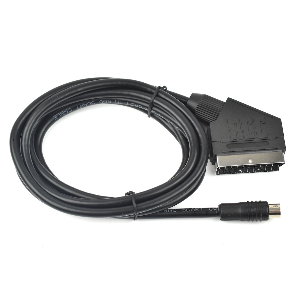 8pin Mini DIN to SCART EuroSCART for RGB modified NES - NESRGB Sega ...