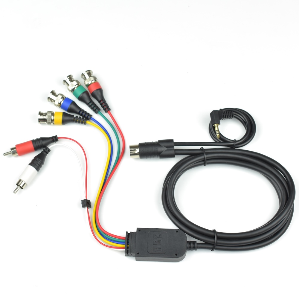 Sega Mega Drive 1 Genesis 1 NTSC PAL CSYNC PACKAPUNCH RGB BNC cable