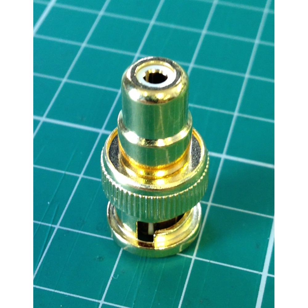 BNC to RCA phono adapter composite video