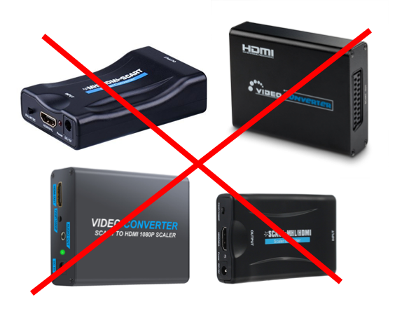 SCART TO HDMI CONVERTERS AVOID ESYNIC MUSOU NEOTECK TENDAK REVESUN